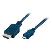 MCL MC386 - Cable HDMI - HDMI macho a 19 pin micro HDMI Type D macho - 2 m
