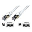 MCL - Cable de interconexión - RJ-45 (M) a RJ-45 (M) - 3 m - par trenzado sin blindar apantallado (F/UTP) - CAT 6 - blanco
