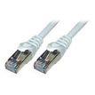 MCL - Cable de interconexión - RJ-45 (M) a RJ-45 (M) - 40 m - par trenzado sin blindar apantallado (F/UTP) - CAT 6 - moldeado, sin enganches, trenzado - gris