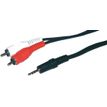 MCL Samar - Cable de audio - miniconector macho a RCA macho - 2.5 m