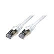 MCL - Cable de interconexión - RJ-45 (M) a RJ-45 (M) - 25 m - par trenzado sin blindar apantallado (F/UTP) - CAT 6 - moldeado, sin enganches, trenzado - blanco