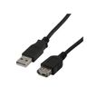 MCL - Cable alargador USB - USB (M) a USB (H) - 2 m - negro