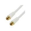 MCL - Cable RF - conector F macho a conector F macho - 3 m - coaxial - conector roscado