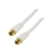 MCL MC787HQ - Cable para antena - conector F macho a conector F macho - 5 m - coaxial