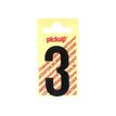PICKUP LETTERING MONO Nobel - Etiqueta autoadhesiva - preimpreso: 3 - negro mate