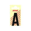 PICKUP LETTERING MONO Nobel - Etiqueta autoadhesiva - preimpreso: A - negro mate