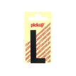 PICKUP LETTERING MONO Nobel - Etiqueta autoadhesiva - preimpreso: L - negro mate