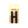 PICKUP LETTERING MONO Nobel - Etiqueta autoadhesiva - preimpreso: H - negro mate