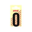 PICKUP LETTERING MONO Nobel - Etiqueta autoadhesiva - preimpreso: O - negro mate