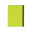 Pagna Office Trend - Carpeta clasificadora - 7 compartimentos - 7 piezas - ancho de la espina: 15 mm - para A4 - con pestañas - verde lima