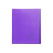 Clairefontaine Koverbook - Cuaderno - grapado - 170 x 220 mm - 48 hojas / 96 páginas - Seyès - transparente, púrpura - polipropileno (PP)