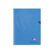 Clairefontaine MIMESYS - Cuaderno - grapado - 240 x 320 mm - 48 hojas / 96 páginas - cuadriculado - azul - polipropileno (PP)