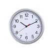 MAULrun - Reloj - cuarzo - montaje en pared - 25 cm - blanco - montura plata