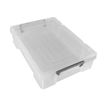 Pierre Henry - Caja de almacenamiento - para A4 - 5.9 litros - blanco, incoloro