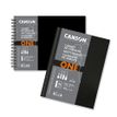 CANSON Art Book One - Libreta de apuntes - encuadernado de alambre - 102 x 152 mm - 80 hojas - negro