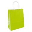 Gimex - Bolsa de regalo - ampliable - 35 cm x 14 cm x 40 cm - verde ácido - paquete de 50