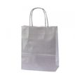 Gimex - Bolsa de regalo - ampliable - 35 cm x 14 cm x 40 cm - plata - paquete de 50