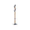 Paperflow easyCloth - Perchero - 8 ganchos - madera, madera de contrachapado marino laminado - azul, madera