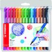 STABILO pointMax - Rotulador de punta de fibra - colores surtidos - tinta al agua - 0.8 mm - grande (paquete de 15)