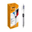 "BIC 4 Colours 3+1HB - Bolígrafo  de 3 colores y portaminas combinados - negro, rojo, azul, gris - retractil - con borrador "