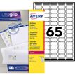 Avery - Blanco - A4 (210 x 297 mm) 1625 etiqueta(s) (25 hoja(s) x 65) etiquetas de direcciones