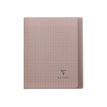 Clairefontaine Koverbook - Cuaderno - grapado - 170 x 220 mm - 48 hojas / 96 páginas - Seyès - gris transparente - polipropileno (PP)