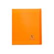 Clairefontaine Koverbook - Cuaderno - grapado - 170 x 220 mm - 48 hojas / 96 páginas - Seyès - naranja, transparente - polipropileno (PP)
