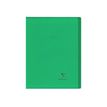 Clairefontaine Koverbook - Cuaderno - grapado - A4 - 48 hojas / 96 páginas - Seyès - transparente, verde - polipropileno (PP)