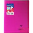 Clairefontaine Koverbook - Cuaderno - grapado - 240 x 320 mm - 48 hojas / 96 páginas - Seyès - transparente, rosa - polipropileno (PP)