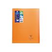 Clairefontaine Koverbook - Cuaderno - grapado - 240 x 320 mm - 48 hojas / 96 páginas - Seyès - naranja, transparente - polipropileno (PP)