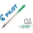 Pilot BP-S Matic - Bolígrafo  - verde - tinta al aceite - 0.21 mm - retractil 