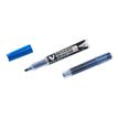 Pilot V Board Master S Begreen - Marcador - no permanente - para pizarra - azul - 1.3 mm - extrafino (paquete de 10)