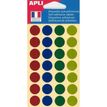 APLI agipa - Etiqueta autoadhesiva - colores metalizados, surtidos (paquete de 112)