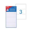 APLI agipa - Etiqueta autoadhesiva - blanco (paquete de 42)