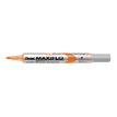 Pentel Maxiflo - Marcador - no permanente - para plástico, pizarra, cartón - naranja - 1.1-2.2 mm - fino (paquete de 12)