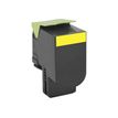 Lexmark 802HY - Alto rendimiento - amarillo - original - cartucho de tóner LCCP, LRP - para Lexmark CX410de, CX410dte, CX410e, CX510de, CX510dhe, CX510dthe