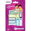 Avery - Etiqueta codificada en colores autoadhesiva - para 50 x 10 mm - multicolor (paquete de 30)