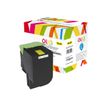 OWA - 55 gramo - amarillo - compatible - refabricado - cartucho de tinta (alternativa para: Lexmark 80C2HY0, Lexmark 80C2HYE) - para Lexmark CX410de, CX410dte, CX410e, CX510de, CX510dhe, CX510dthe