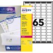 Avery Mini Labels - Adhesivo permanente - blanco - 38.1 x 21.2 mm 975 etiqueta(s) (15 hoja(s) x 65) etiquetas de direcciones