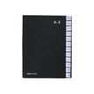 Pagna Office - Carpeta clasificadora - ampliable - 24 compartimentos - 24 piezas - preimpreso: A-Z - para A4 - con pestañas - negro