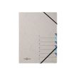 Pagna Easy Gray - Carpeta clasificadora - 7 compartimentos - 7 piezas - para A4 - con pestañas - azul