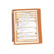 DURABLE VARIO WALL - Sistema de panel de pantalla - montaje en pared - 5 compartimentos - para A4 - naranja