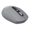 Logitech M590 Silent - Ratón - diestro - óptico - 7 botones - inalámbrico - Bluetooth, 2.4 GHz - receptor inalámbrico USB - gris medio tonal
