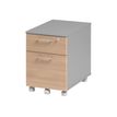 Gautier office JAZZ+ - Pedestal - móvil - 2 cajones - madera aglomerada - verde haya