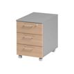 Gautier office JAZZ+ - Pedestal - móvil - 3 cajones - madera aglomerada - verde haya