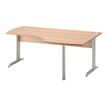 Gautier office JAZZ+ - mesa - rectangular curvado (derecha) - verde haya