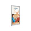 PROMOCOME PLV VAS - Soporte de señal - montaje en pared - para A3 - blanco, marco gris