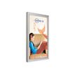 PROMOCOME PLV VAS - Soporte de señal - montaje en pared - para A1 - blanco, marco gris