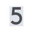 Pickup Home 3D Rio - Signo - number - 100 mm (height) - montaje en superficie - autoadhesivo - gris