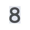 Pickup Home 3D Rio - Signo - number - 100 mm (height) - montaje en superficie - autoadhesivo - gris